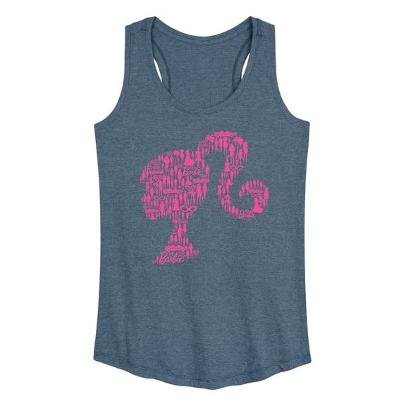 Barbie - Lifestyle Silhouette - Iconic Barbie - Classic Style - Women's Racerback Tank Top