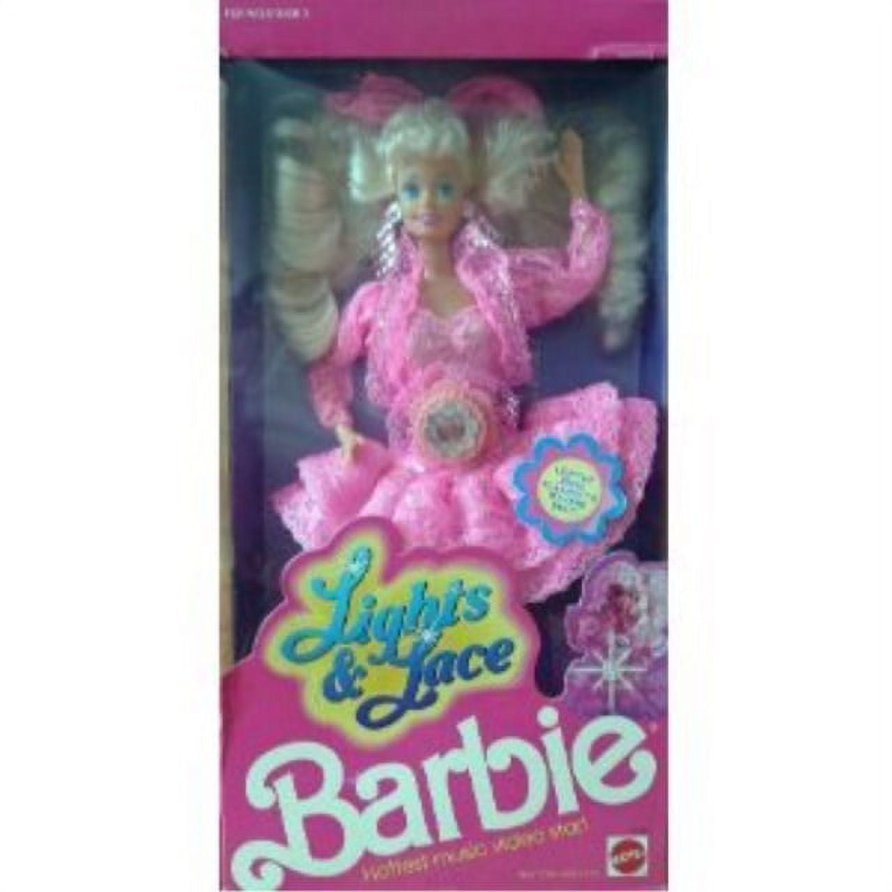 Lights & Lace Barbie Doll 1990 Mattel 9725 - Walmart.com