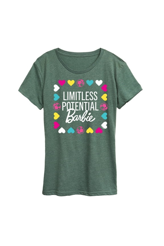 - Limitless Potential Barbie - Womens Women'S Short Sleeve Graphic T-Shirt