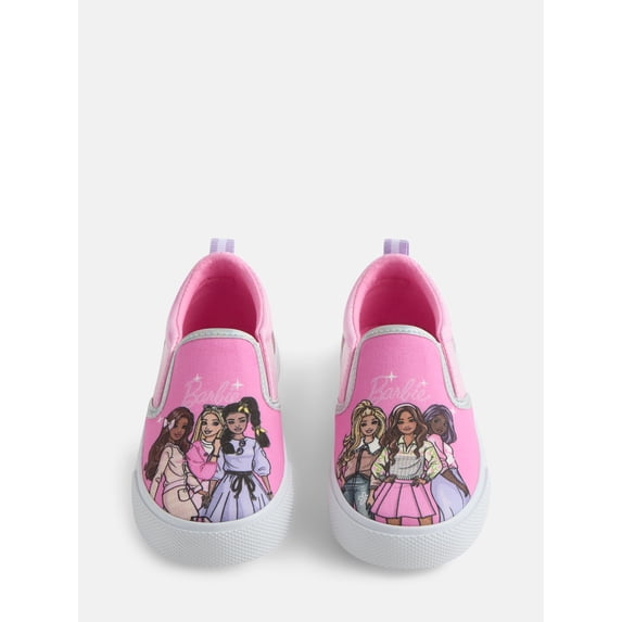 Barbie Little & Big Girls Casual Slip On Sneakers