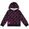 thumbnail image 1 of Barbie Little Girls Fleece Pullover Hoodie Logo Pink 4, 1 of 5