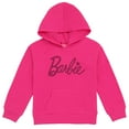 thumbnail image 1 of Barbie Little Girls Fleece Pullover Hoodie Pink 6, 1 of 5