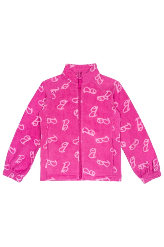 Little Girls' Fleece Zip-Up Jacket Two Tone Pink