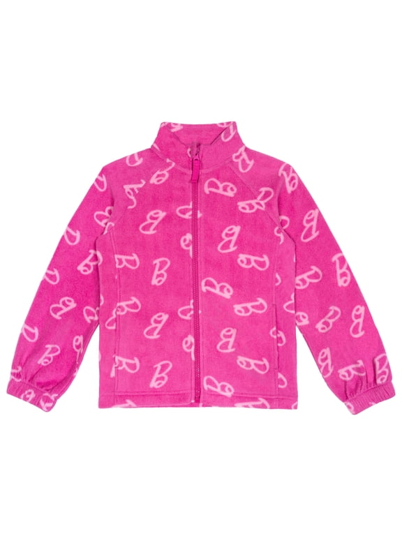 Little Girls' Fleece Zip-Up Jacket Two Tone Pink