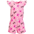 thumbnail image 1 of Barbie Little Girls French Terry Sleeveless Romper Toddler to Big Kid, 1 of 5