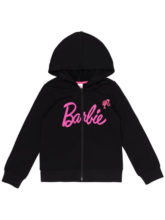 Little Girls French Terry Zip Up Hoodie Toddler to Big Kid