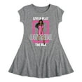 thumbnail image 1 of Barbie - Live & Play Outside the Box - Toddler And Youth Girls Fit And Flare Dress, 1 of 1