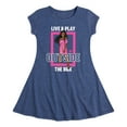 thumbnail image 1 of Barbie - Live & Play Outside the Box - Toddler And Youth Girls Fit And Flare Dress, 1 of 3