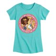 thumbnail image 1 of Barbie - Living My Dream Life - Girls Fitted Short Sleeve Graphic T-Shirt, 1 of 5