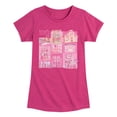 thumbnail image 1 of Barbie - Living the Dream - Original Dream House Pictures - Toddler And Youth Girls Raglan Graphic T-Shirt, 1 of 4