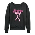 thumbnail image 1 of Barbie - Logo Coquette Bow - Women's French Terry Long Sleeve Shirt, 1 of 4