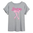 thumbnail image 1 of Barbie - Logo Coquette Bow - Women's Oversized Graphic T-Shirt, 1 of 4