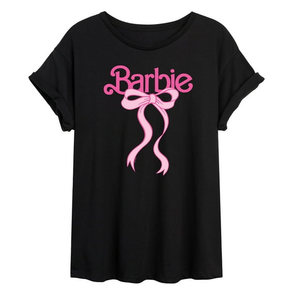 Barbie - Logo Coquette Bow - Women's Oversized Graphic T-Shirt