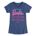 thumbnail image 1 of Barbie - Logo Evolution - Girls Fitted Short Sleeve Graphic T-Shirt, 1 of 5