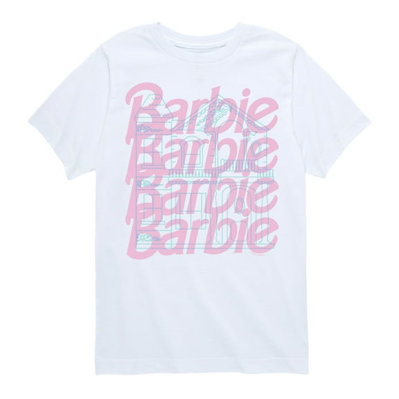 Barbie - Logo House Stacked - Toddler & Youth Short Sleeve Graphic T-Shirt