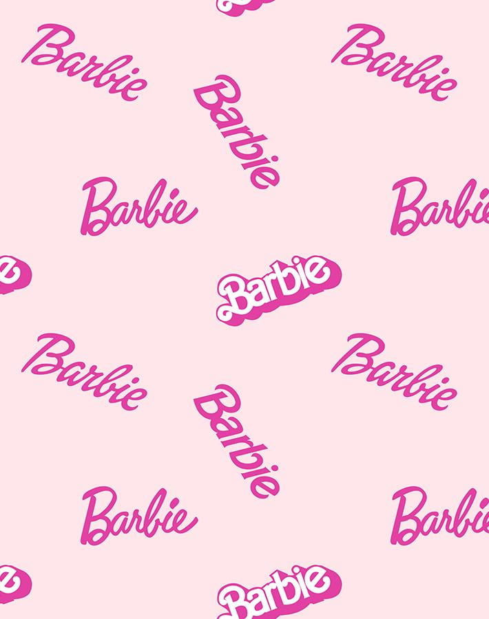 Barbie Logo Mix Removable Vinyl Wallpaper, Pink - Walmart.com