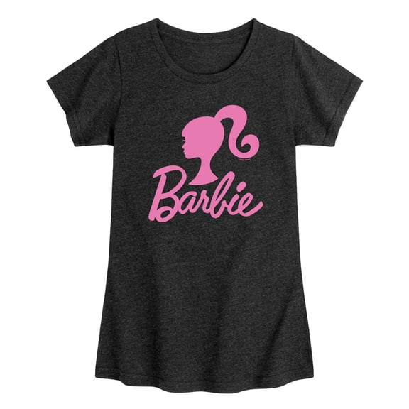 Barbie - Logo Pink Glitter - Toddler Girls Fitted Short Sleeve T-Shirt