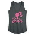 thumbnail image 1 of Barbie - Logo Pink Glitter - Women's Racerback Tank Top, 1 of 5