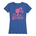 thumbnail image 1 of Barbie - Pink Glitter Silhuoette Logo - Women's Short Sleeve Graphic T-Shirt, 1 of 5
