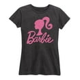 thumbnail image 1 of Barbie - Pink Glitter Silhuoette Logo - Women's Short Sleeve Graphic T-Shirt, 1 of 5