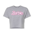 thumbnail image 1 of Barbie - Logo Retro - Juniors Cropped Graphic T-Shirt, 1 of 4