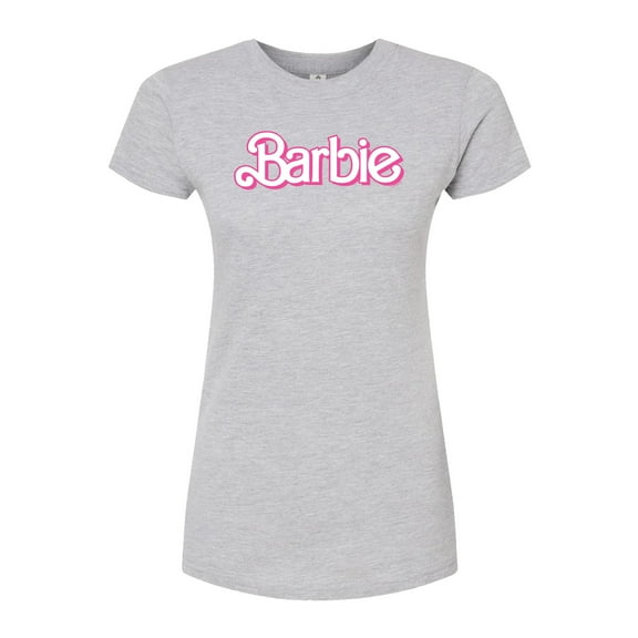 Barbie - Logo Retro - Juniors Fitted Graphic T-Shirt