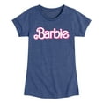 thumbnail image 1 of Barbie - Logo Retro - Toddler And Youth Girls Fitted Short Sleeve Graphic T-Shirt, 1 of 4