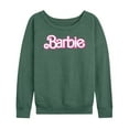 thumbnail image 1 of Barbie - Logo Retro - Women's French Terry Long Sleeve Shirt, 1 of 4