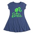 thumbnail image 1 of Barbie - Logo Shamrock Pattern - Toddler And Youth Girls Fit And Flare Dress, 1 of 4