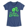 thumbnail image 1 of Barbie - Logo Shamrock Pattern - Toddler And Youth Long Sleeve Graphic T-Shirt, 1 of 5
