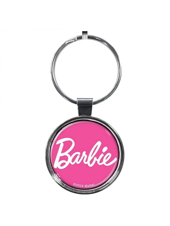 Logo on Pink Keychain