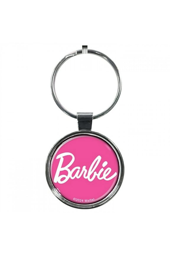 Logo on Pink Keychain