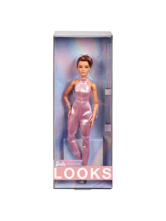 Looks No. 22 Collectible Doll with Pixie Cut and Sequined Y2K Jumpsuit