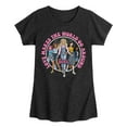thumbnail image 1 of Barbie - Love Makes the World Go Around - Toddler And Youth Girls Raglan Graphic T-Shirt, 1 of 4