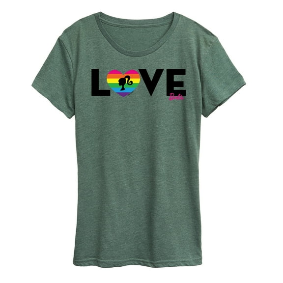 Barbie - Love - Rainbow Heart - Women's Short Sleeve Graphic T-Shirt