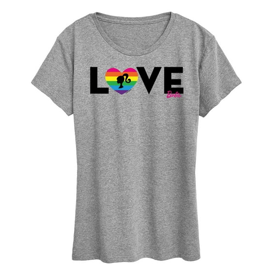 Barbie - Love - Rainbow Heart - Women's Short Sleeve Graphic T-Shirt