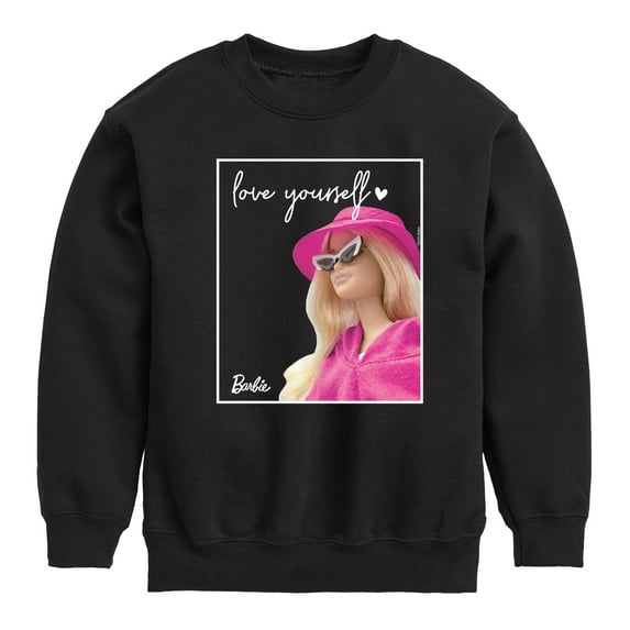 Barbie - Love Yourself - Toddler And Youth Crewneck Fleece Sweatshirt