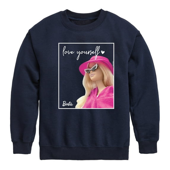 Barbie - Love Yourself - Toddler And Youth Crewneck Fleece Sweatshirt