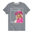 thumbnail image 1 of Barbie - Love Yourself - Toddler And Youth Short Sleeve Graphic T-Shirt, 1 of 5
