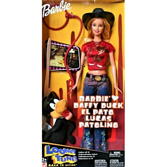 Barbie Loves Daffy Duck Doll with Plush Looney Tunes Back in Action Mattel B7039