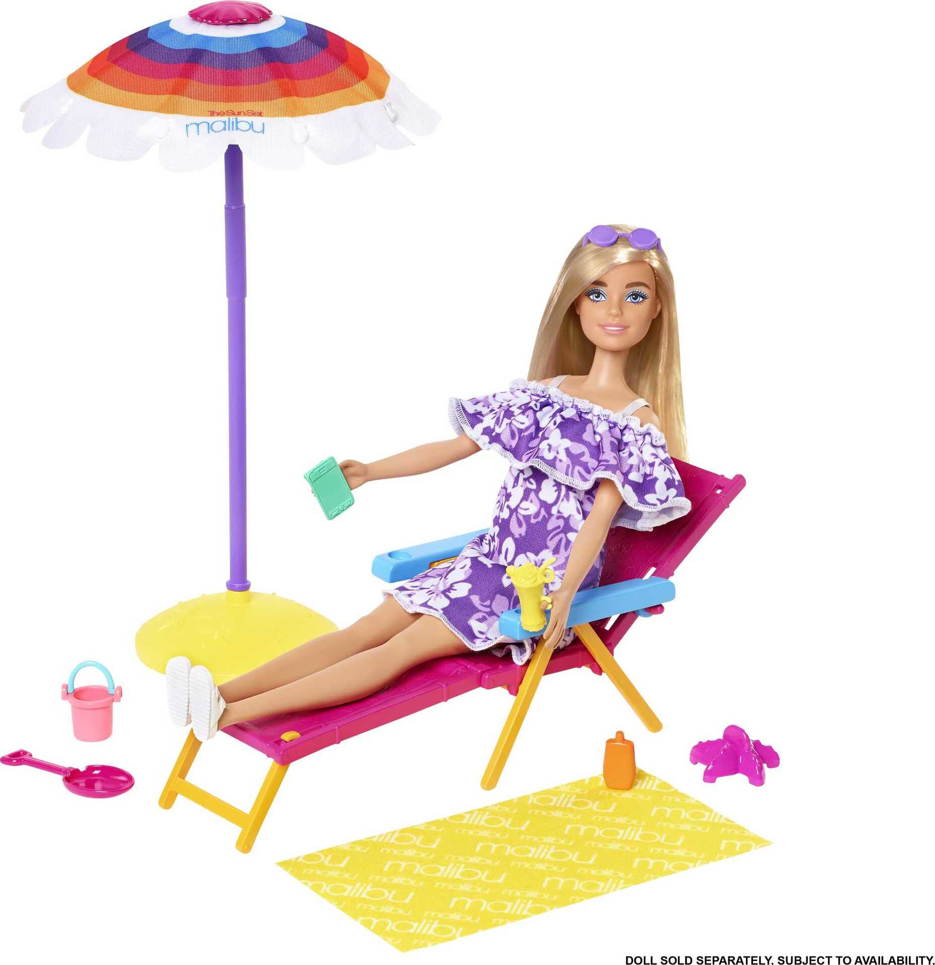 Barbie Loves the Ocean Beach-Themed Playset, Made from Recycled Plastics - image 1 of 6