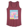 thumbnail image 1 of Barbie - Loving & Living the Dream - Women's Racerback Tank Top, 1 of 4