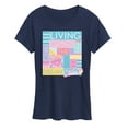 thumbnail image 1 of Barbie - Loving & Living the Dream - Women's Short Sleeve Graphic T-Shirt, 1 of 4