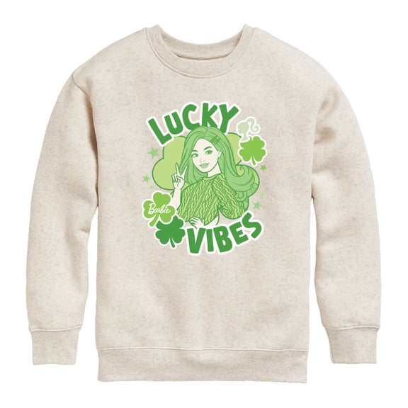 Barbie - Lucky Vibes - Youth Boys Crew Fleece Sweatshirt