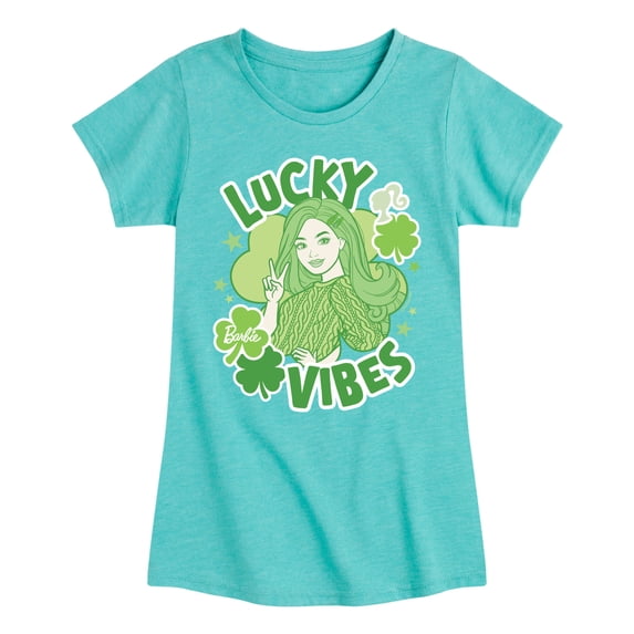 Barbie - Lucky Vibes - Youth Girls Fitted Short Sleeve T-Shirt