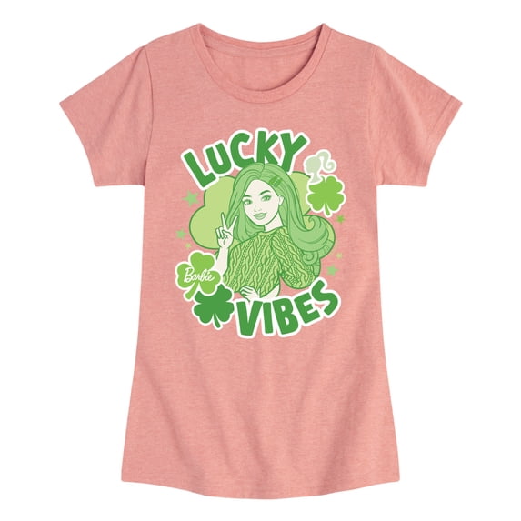 Barbie - Lucky Vibes - Youth Girls Fitted Short Sleeve T-Shirt