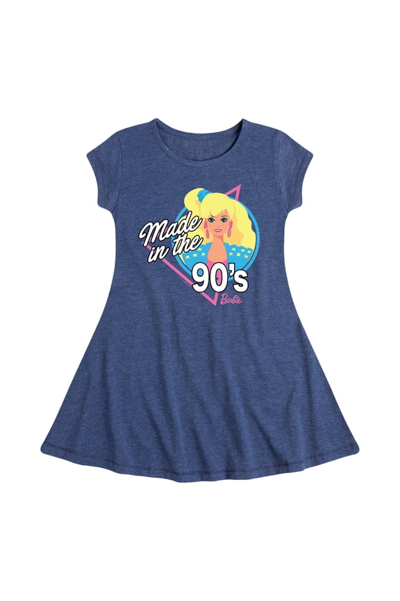 - Made in the 90's - Classic Barbie - Toddler And Youth Girls Fit And Flare Dress