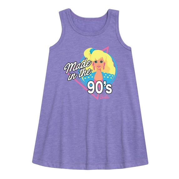 Barbie - Made in the 90's - Classic Barbie - Toddler and Youth Girls A-line Dress