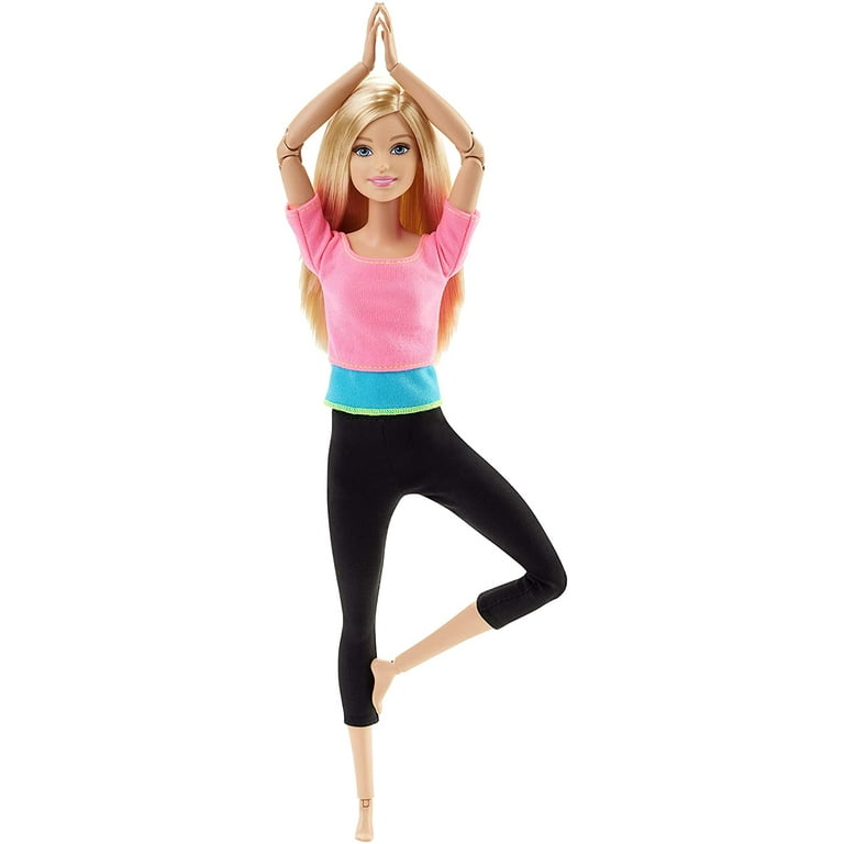 Barbie Made to Move Barbie Doll Pink Top Walmart