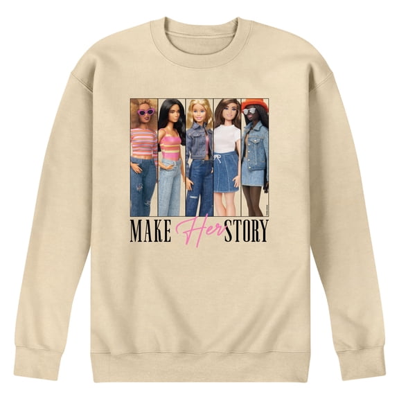 Barbie - Make Herstory Barbie - Men's Crew Fleece Sweatshirt